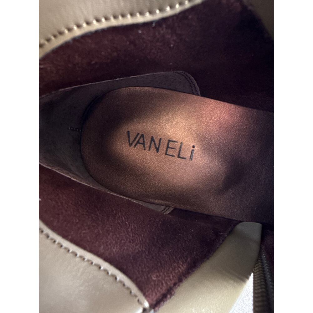 VANELi Ankle Boots Hadia Womens 7.5 Suede Khaki Nival Double Side Zip 311539 - Picture 8 of 12